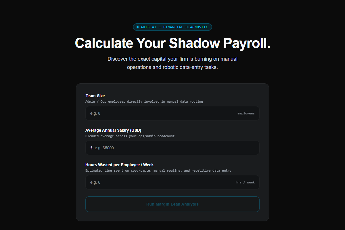 Shadow Payroll — Calculate hidden manual work costs